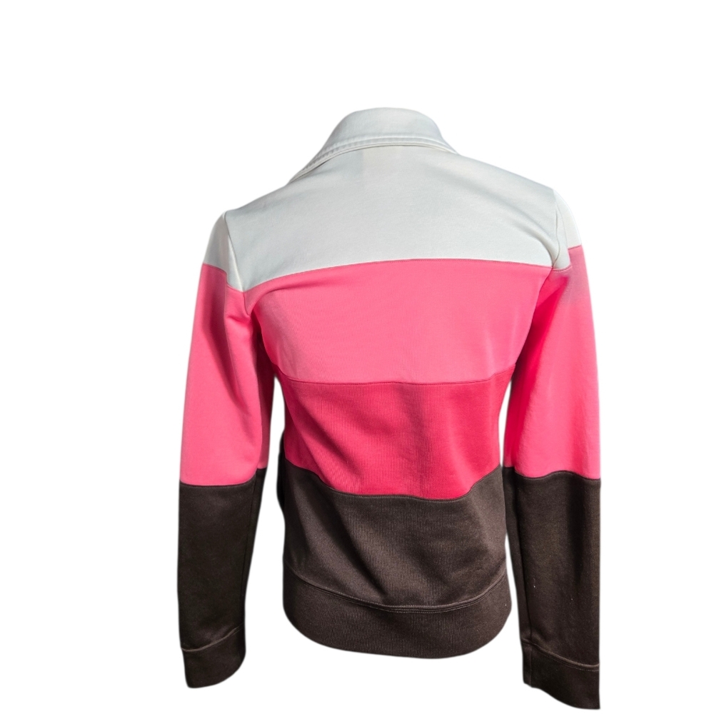 Lacoste Women's Pink and Brown Track Jacket - Picture 5 of 9